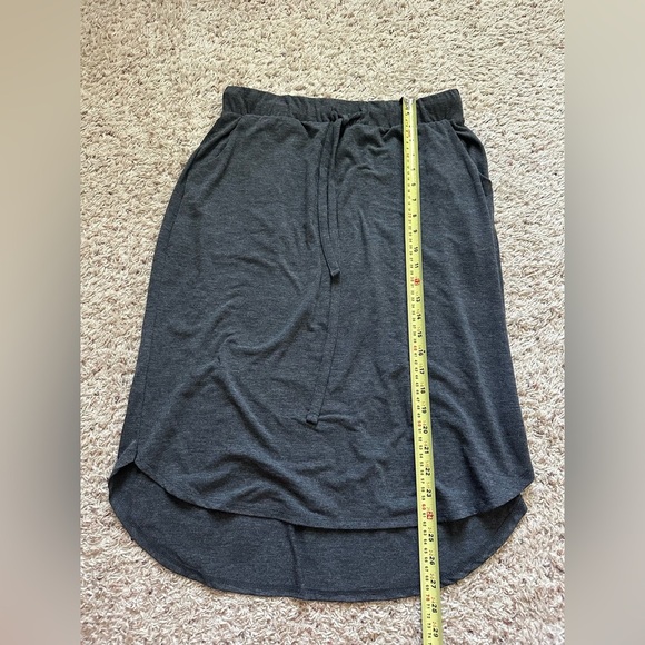 Azy Women’s Drawstring Midi Skirt Gray Size XL - Picture 3 of 5